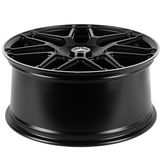 Кованые диски H241023B SKILL SL815-CT400 22 J10 ET36 5x130 84.1 чёрный матовый + полированный обод: Фото 7