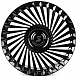 Кованые диски H260126Y SKILL SL815-SB563 24 J10 ET35 5x108 63.4 чёрный глянцевый
