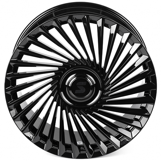 Кованые диски H260126Y SKILL SL815-SB563 24 J10 ET35 5x108 63.4 чёрный глянцевый: Фото 2