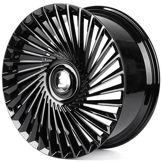 Кованые диски H260126Y SKILL SL815-SB563 24 J10 ET35 5x108 63.4 чёрный глянцевый: Фото 4