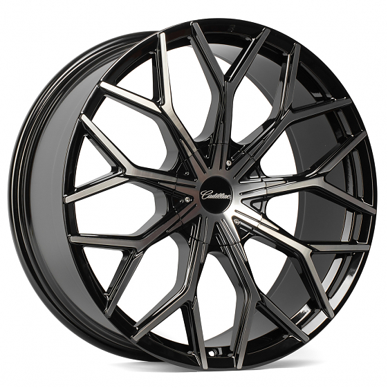Кованые диски 230208E SV317-SV306 22 J9 ET28 6x139.7 78.1 чёрный + полированный обод: Фото 2