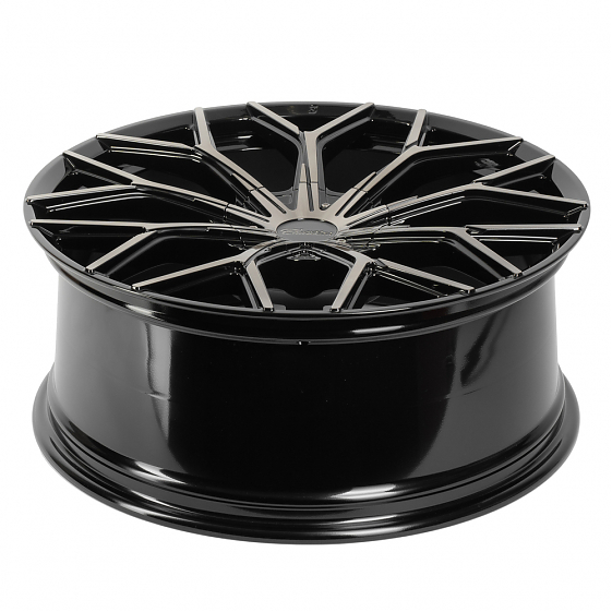 Кованые диски 230208E SV317-SV306 22 J9 ET28 6x139.7 78.1 чёрный + полированный обод: Фото 3