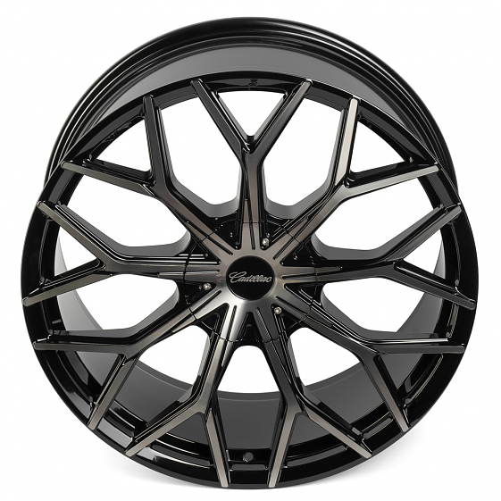 Кованые диски 230208E SV317-SV306 22 J9 ET28 6x139.7 78.1 чёрный + полированный обод: Фото 4