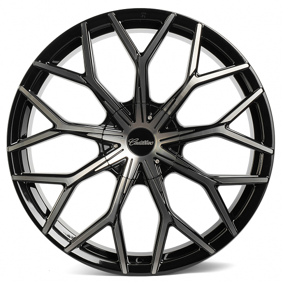 Кованые диски 230208E SV317-SV306 22 J9 ET28 6x139.7 78.1 чёрный + полированный обод: Фото 1