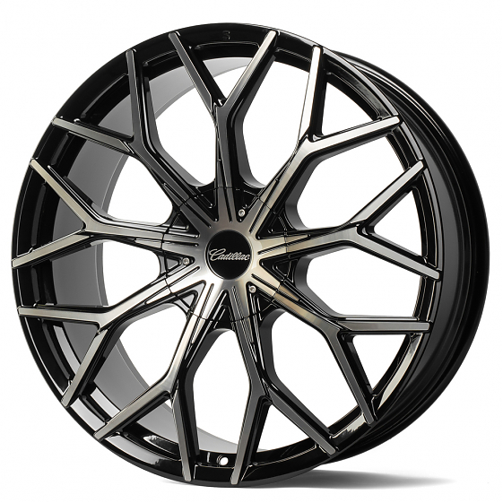 Кованые диски 230208E SV317-SV306 22 J9 ET28 6x139.7 78.1 чёрный + полированный обод: Фото 7