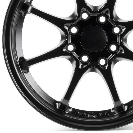 Литые диски 80967 Rays 8306X-CT326 15 J7 ET32 4x100/4x114.3 73.1 чёрный матовый: Фото 2