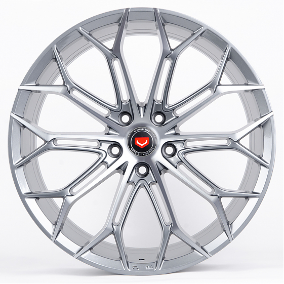 Литые диски 80825 Vossen BY02-SK176 19 J8.5 ET35 5x114.3 73.1 графит + полированные спицы под серым : Фото 1