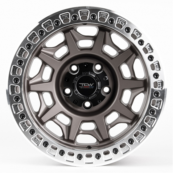 Литые диски 80904 TCW 2628-DS185 17 J9 ET-32 5x127 71.6 бронза матовая + полированный обод: Фото 1
