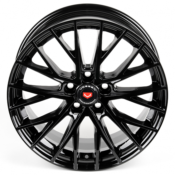 Литые диски 81211 Vossen 2102-CT351 18 J8 ET33 5x114.3 73.1 чёрный глянцевый: Фото 3