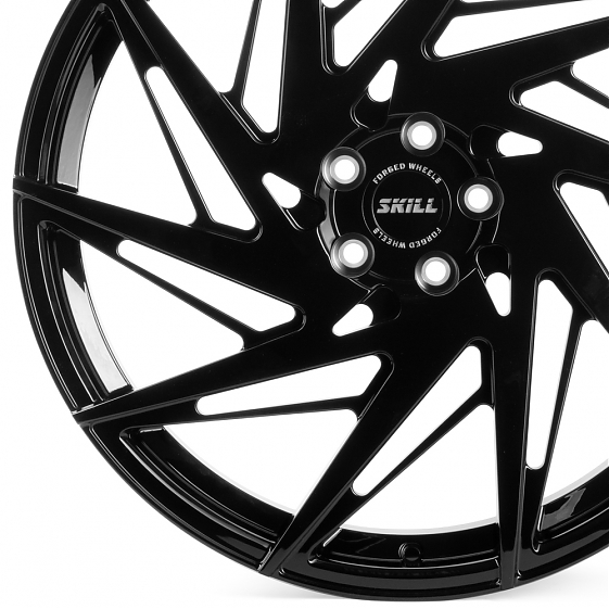 Кованые диски H230901A SKILL SL040 21 J8.5 ET40 5x108 63.4 чёрный: Фото 2