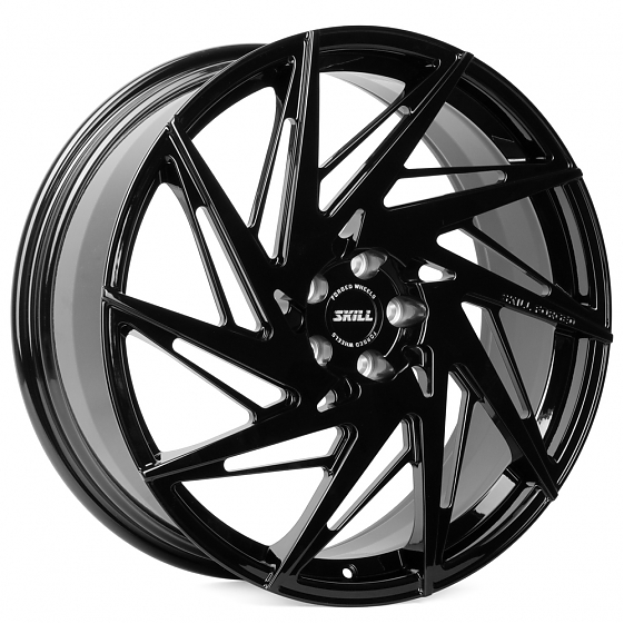 Кованые диски H230901A SKILL SL040 21 J8.5 ET40 5x108 63.4 чёрный: Фото 5