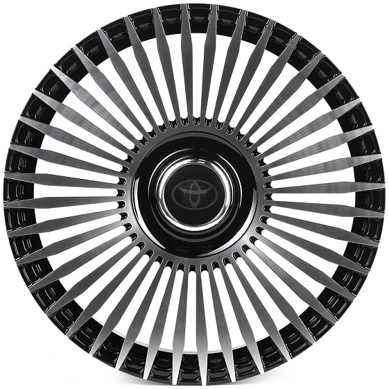 Кованые диски 0923-150 PTRACING DS070-CS411 20 J8.5 ET35 5x150 110 чёрный + полированные спицы: Фото 1