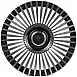 Кованые диски 0923-150 PTRACING DS070-CS411 20 J8.5 ET35 5x150 110 чёрный + полированные спицы
