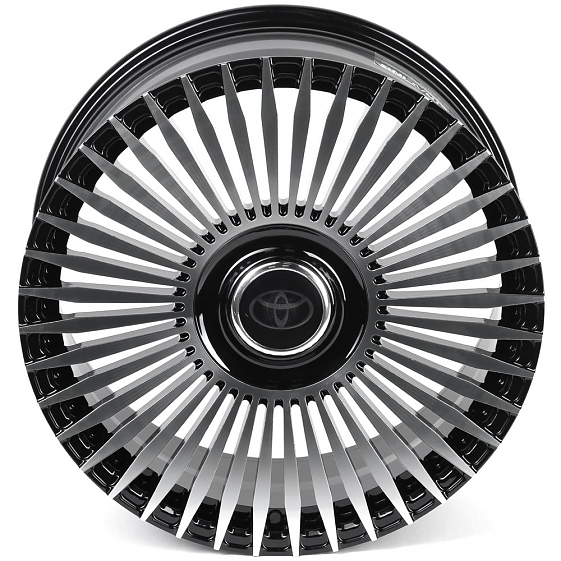 Кованые диски 0923-150 PTRACING DS070-CS411 20 J8.5 ET35 5x150 110 чёрный + полированные спицы: Фото 3