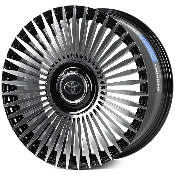 Кованые диски 0923-150 PTRACING DS070-CS411 20 J8.5 ET35 5x150 110 чёрный + полированные спицы: Фото 4