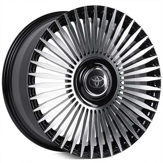 Кованые диски 0923-150 PTRACING DS070-CS411 20 J8.5 ET35 5x150 110 чёрный + полированные спицы: Фото 6