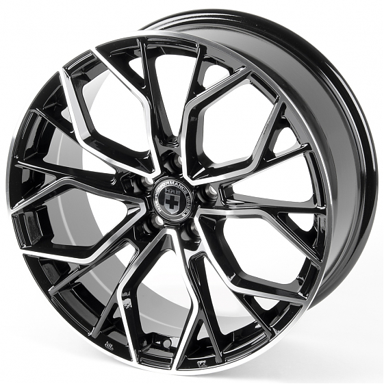 Литые диски 81015 HRE CT354-23989-59 18 J8 ET35 5x105 56.5 черный глянец + полированые спицы: Фото 5