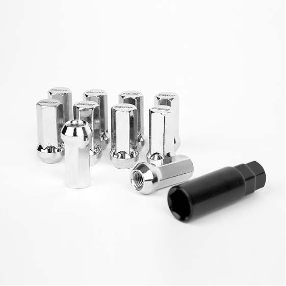 Комплект гаек 20145 PMU N086 конус 12x1,25 45mm серебро HEX 17: Фото 2