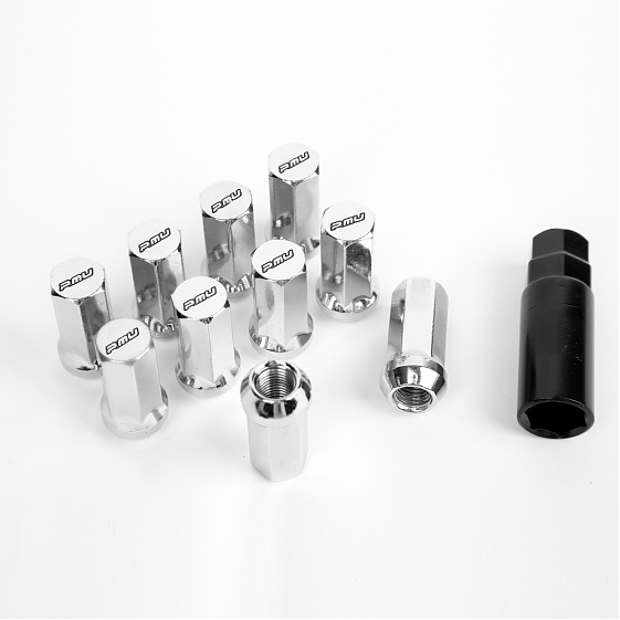 Комплект гаек 20145 PMU N086 конус 12x1,25 45mm серебро HEX 17: Фото 3