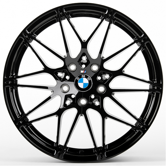 Литые диски 81085 BMW F0231-CS242 18 J8 ET35 5x120 72.6 чёрный глянцевый: Фото 1