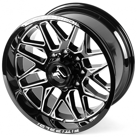 Литые диски 81619 Fittipaldi FA19BM 20 J10 ET-19 8x170 125,2 чёрный глянцевый + полированные спицы: Фото 6