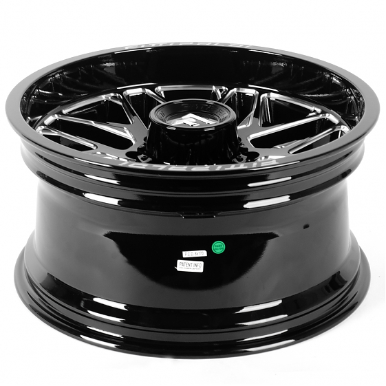 Литые диски 81619 Fittipaldi FA19BM 20 J10 ET-19 8x170 125,2 чёрный глянцевый + полированные спицы: Фото 7