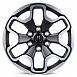 Кованые диски H240910N SKILL SV212-SV283 18 J9 ET19 6x139.7 77.8 чёрный матовый + полированные спицы