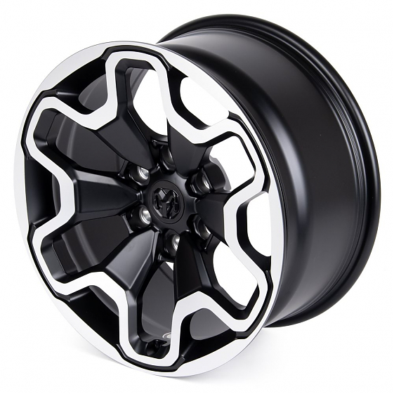 Кованые диски H240910N SKILL SV212-SV283 18 J9 ET19 6x139.7 77.8 чёрный матовый + полированные спицы: Фото 6