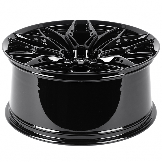 Кованые диски H260126G SKILL SL168-SV483 22 J10 ET21 5x112 66.5 чёрный глянцевый: Фото 7