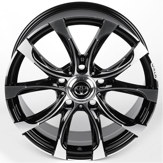 Литые диски 82033 Toyota IVF-3249-CT523 20 J8.5 ET50 5x150 110.1 чёрный + полированные спицы: Фото 3