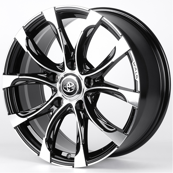 Литые диски 82033 Toyota IVF-3249-CT523 20 J8.5 ET50 5x150 110.1 чёрный + полированные спицы: Фото 5