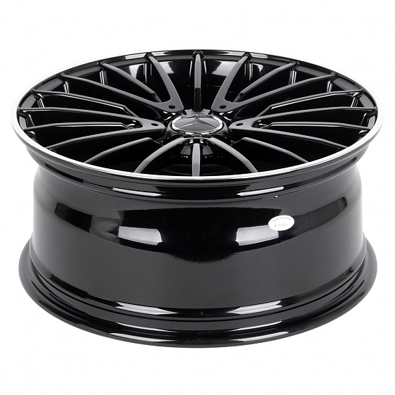 Кованые диски 231027X SL148-FG454 19 J8.5 ET48 5x112 66.6 чёрный глянцевый + полированный обод: Фото 7