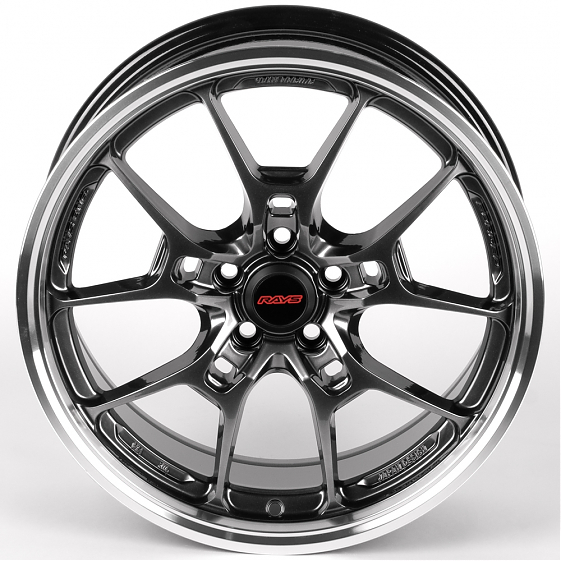 Литые диски 81897 Rays iV-026-DS315 17 J7.5 ET35 5x112 66.56 графит матовый + полированный обод: Фото 3