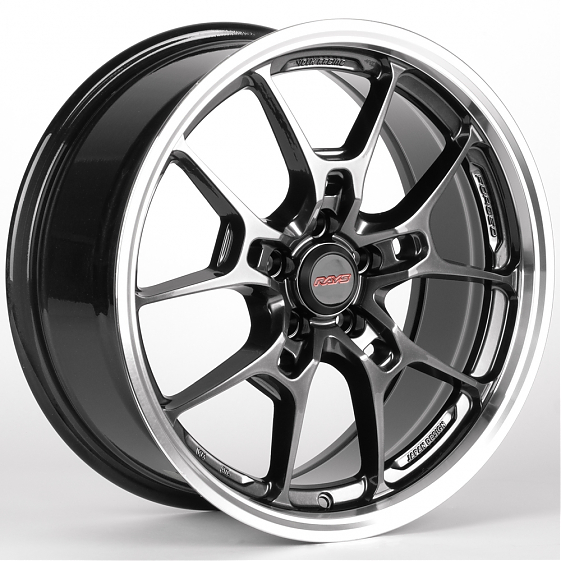Литые диски 81897 Rays iV-026-DS315 17 J7.5 ET35 5x112 66.56 графит матовый + полированный обод: Фото 4