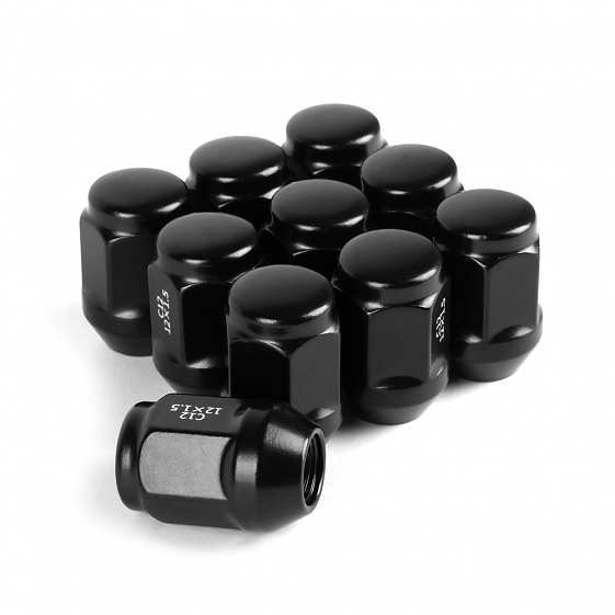 Гайка 20214 ATVL N010 конус 12x1,5 35mm чёрный матовый HEX 21: Фото 3