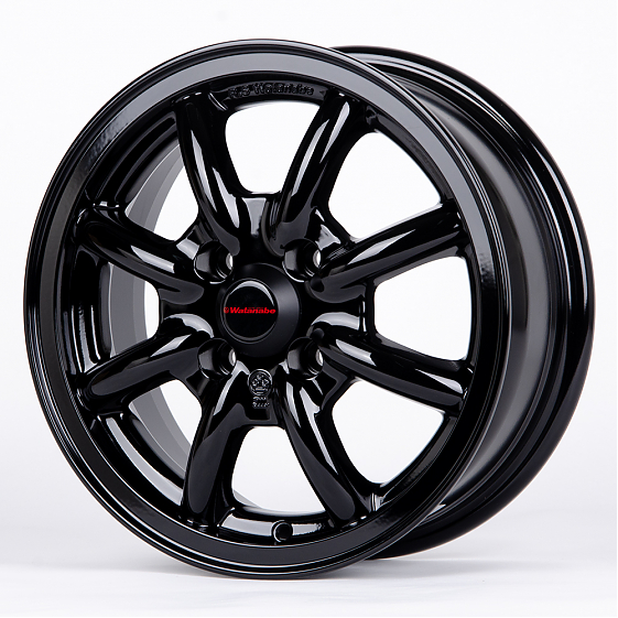 Литые диски 80753 Watanabe 2629-CS202 14 J5.5 ET40 4x100 60.1 чёрный глянцевый: Фото 5