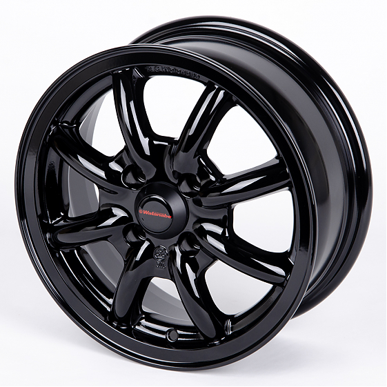 Литые диски 80753 Watanabe 2629-CS202 14 J5.5 ET40 4x100 60.1 чёрный глянцевый: Фото 6