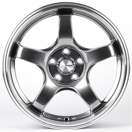 Литые диски 82478 Advan 166203 16 J7 ET35 5x100 73.1 серебро тёмное + полированный обод: Фото 1