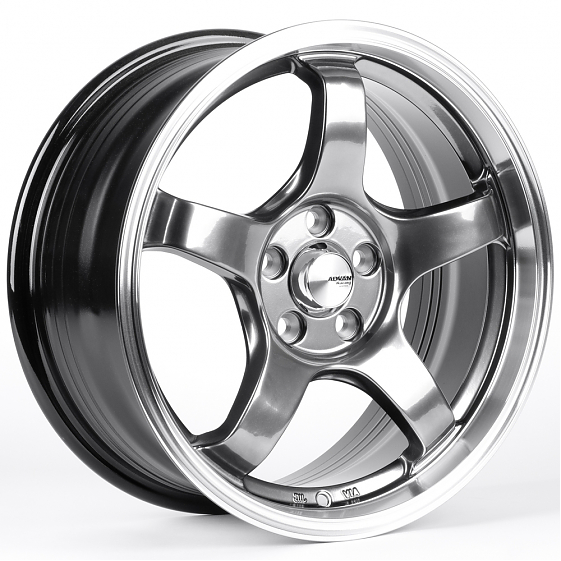 Литые диски 82478 Advan 166203 16 J7 ET35 5x100 73.1 серебро тёмное + полированный обод: Фото 4