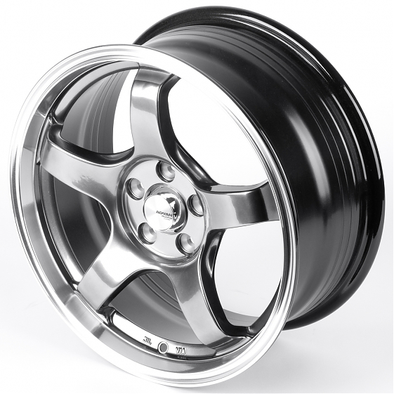 Литые диски 82478 Advan 166203 16 J7 ET35 5x100 73.1 серебро тёмное + полированный обод: Фото 6