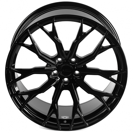 Кованые диски H240601SF SKILL SL723-CS427 21 J9 ET24 5x112 66.6 чёрный глянцевый: Фото 3