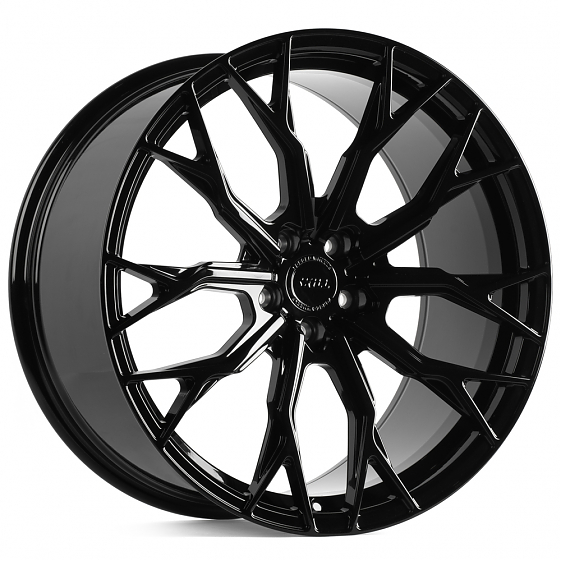 Кованые диски H240601SF SKILL SL723-CS427 21 J9 ET24 5x112 66.6 чёрный глянцевый: Фото 4