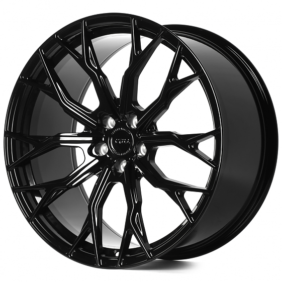 Кованые диски H240601SF SKILL SL723-CS427 21 J9 ET24 5x112 66.6 чёрный глянцевый: Фото 5