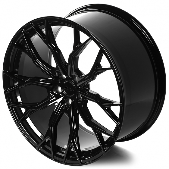 Кованые диски H240601SF SKILL SL723-CS427 21 J9 ET24 5x112 66.6 чёрный глянцевый: Фото 6