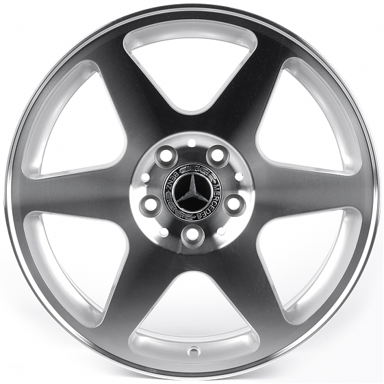 Литые диски 82066 Mercedes-Benz IVF-3481-DS316 17 J8 ET37 5x112 66.5 серебро + полированные спицы: Фото 1