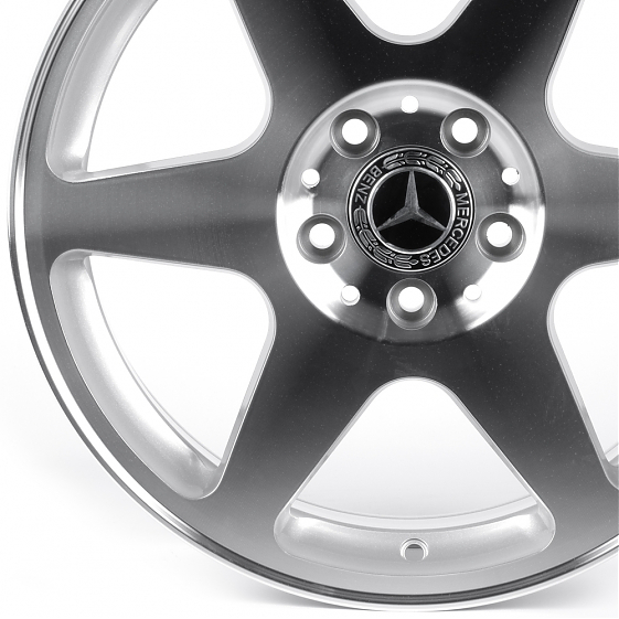 Литые диски 82066 Mercedes-Benz IVF-3481-DS316 17 J8 ET37 5x112 66.5 серебро + полированные спицы: Фото 2
