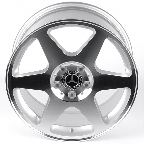 Литые диски 82066 Mercedes-Benz IVF-3481-DS316 17 J8 ET37 5x112 66.5 серебро + полированные спицы: Фото 3