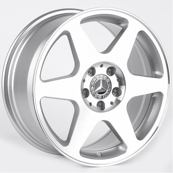 Литые диски 82066 Mercedes-Benz IVF-3481-DS316 17 J8 ET37 5x112 66.5 серебро + полированные спицы: Фото 4