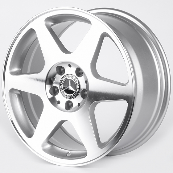 Литые диски 82066 Mercedes-Benz IVF-3481-DS316 17 J8 ET37 5x112 66.5 серебро + полированные спицы: Фото 5