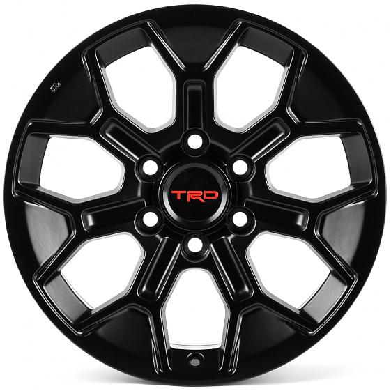 Литые диски 82653 TRD IVF-3015 18 J8 ET15 6x139.7 106.1 чёрный матовый: Фото 1